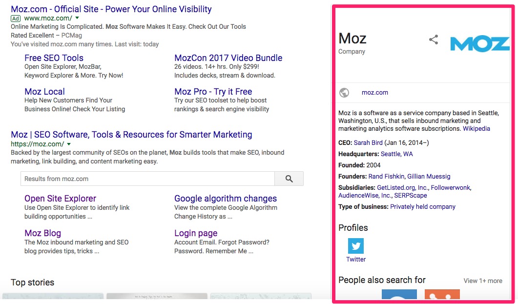 Moz Structured Data